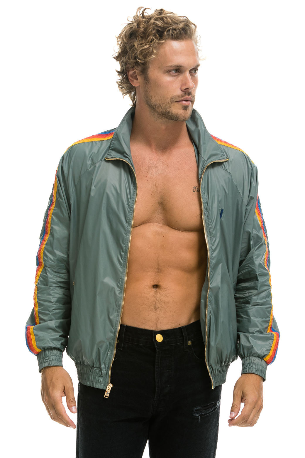 MEN'S 4 STRIPE WINDBREAKER - SEDONA