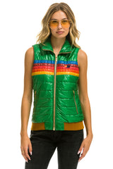 WOMEN'S 5 STRIPE VEST - GLOSSY AMAZON
