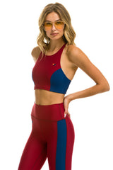 COLOR BLOCK RACER SPORTS BRA - BLAZER