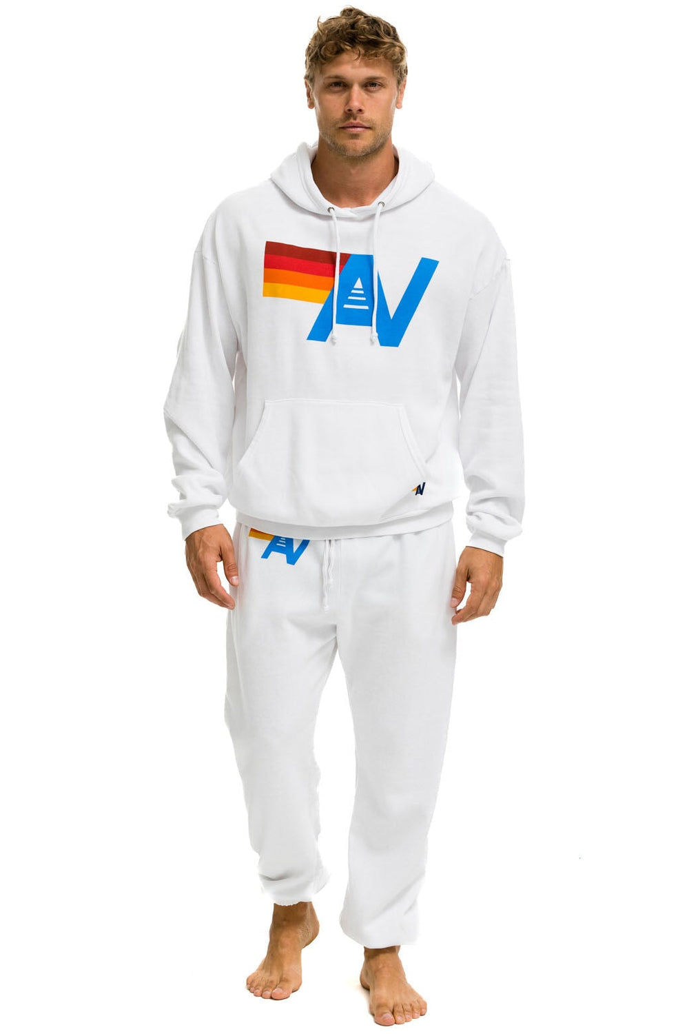 LOGO SWEATPANTS - WHITE