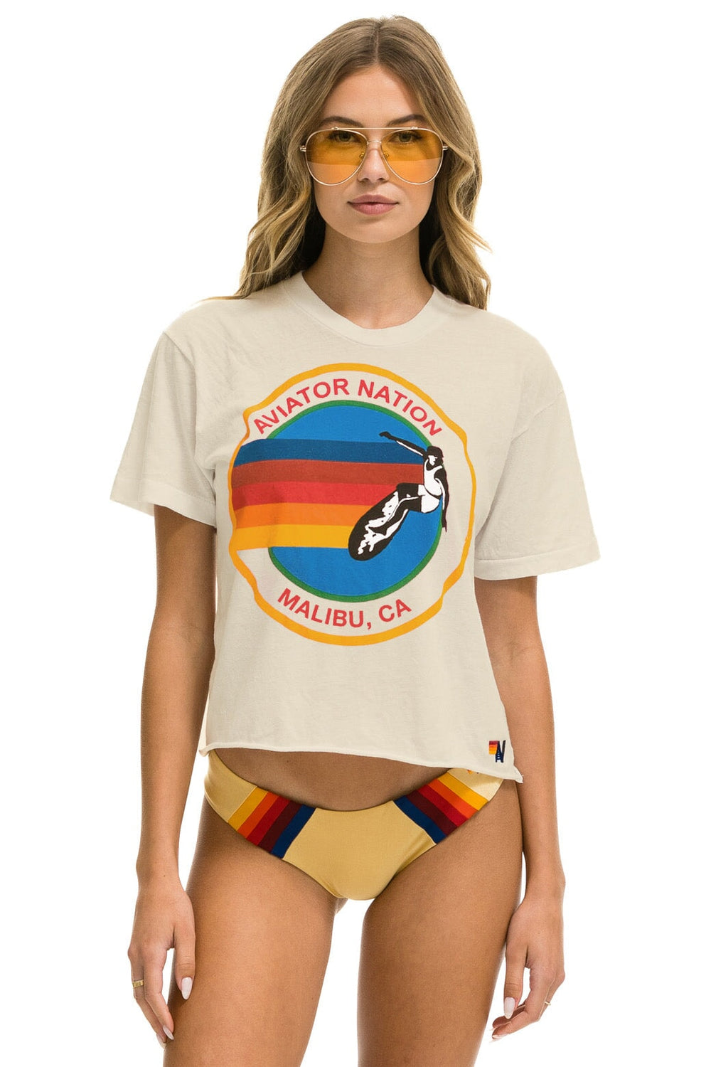 SIGNATURE MALIBU BOYFRIEND TEE - VINTAGE WHITE