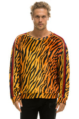 CLASSIC VELVET RELAXED SWEATSHIRT - TIGER