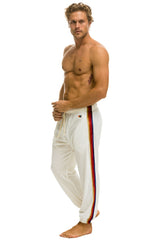 CLASSIC VELVET SWEATPANTS - WHITE