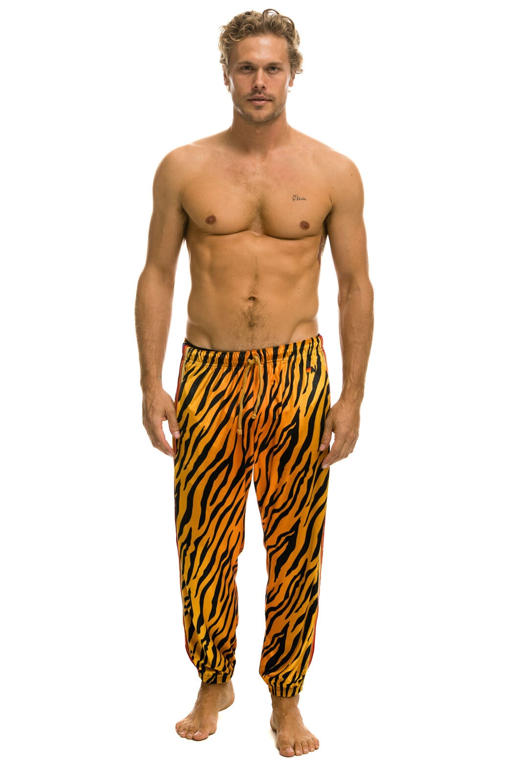 CLASSIC VELVET SWEATPANTS - TIGER