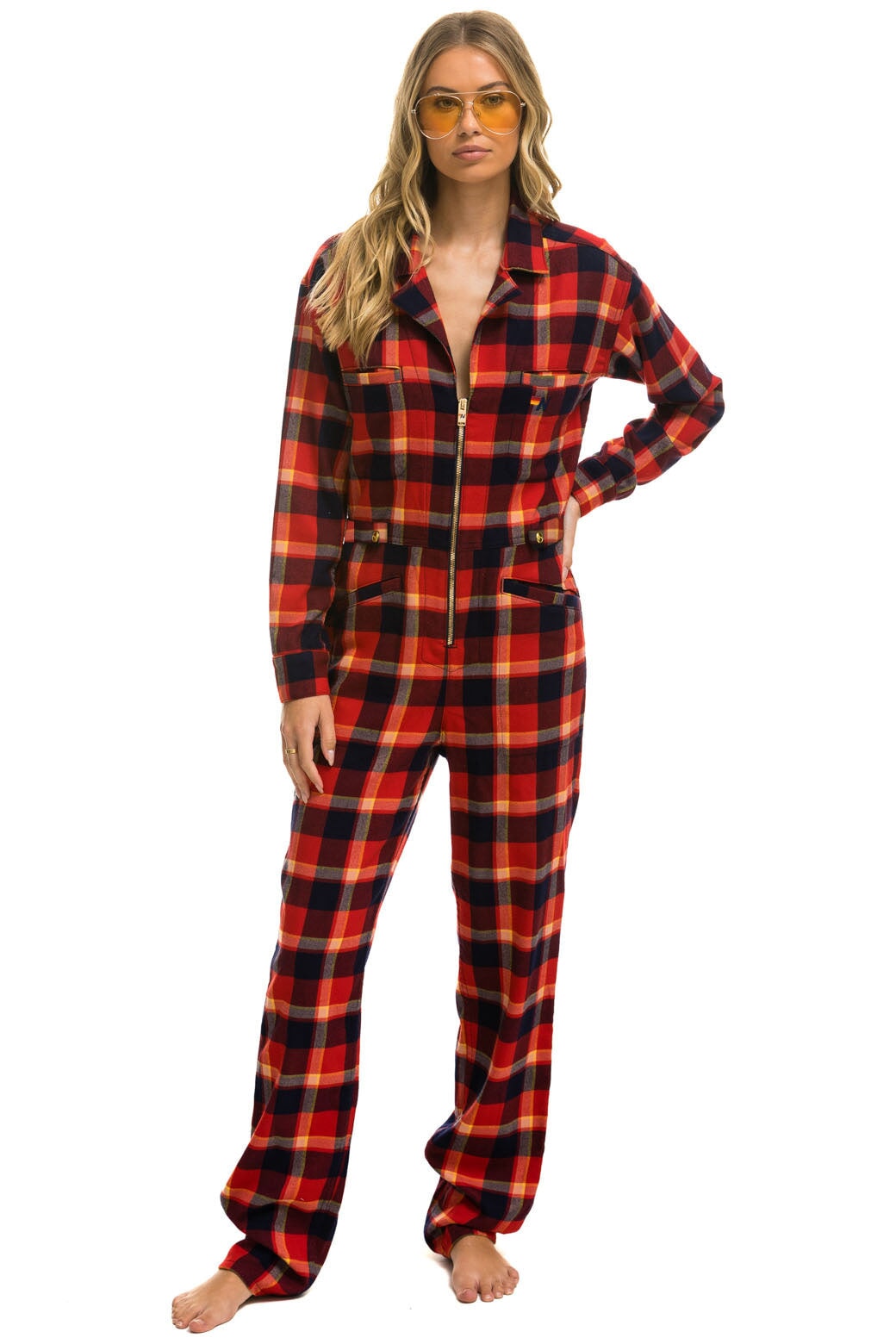 UNISEX PLAID FLIGHT SUIT - RUGBY PLAID