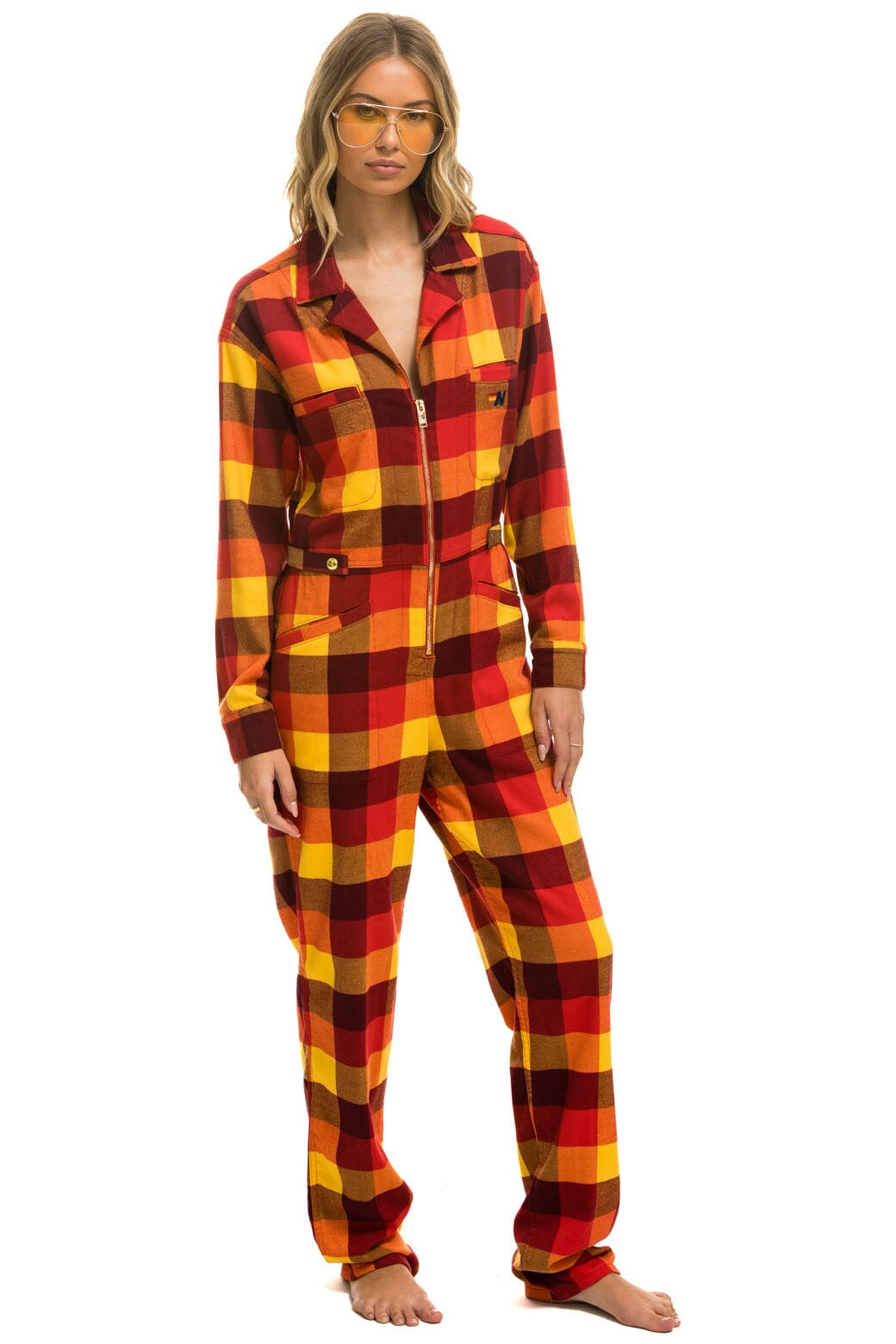 UNISEX PLAID FLIGHT SUIT - SURFY PLAID