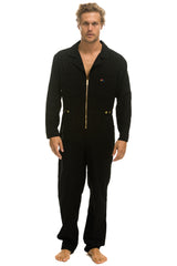 UNISEX TWILL FLIGHT SUIT - BLACK