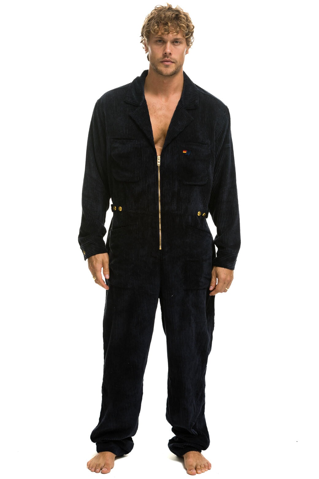 UNISEX CORDUROY FLIGHT SUIT - NAVY