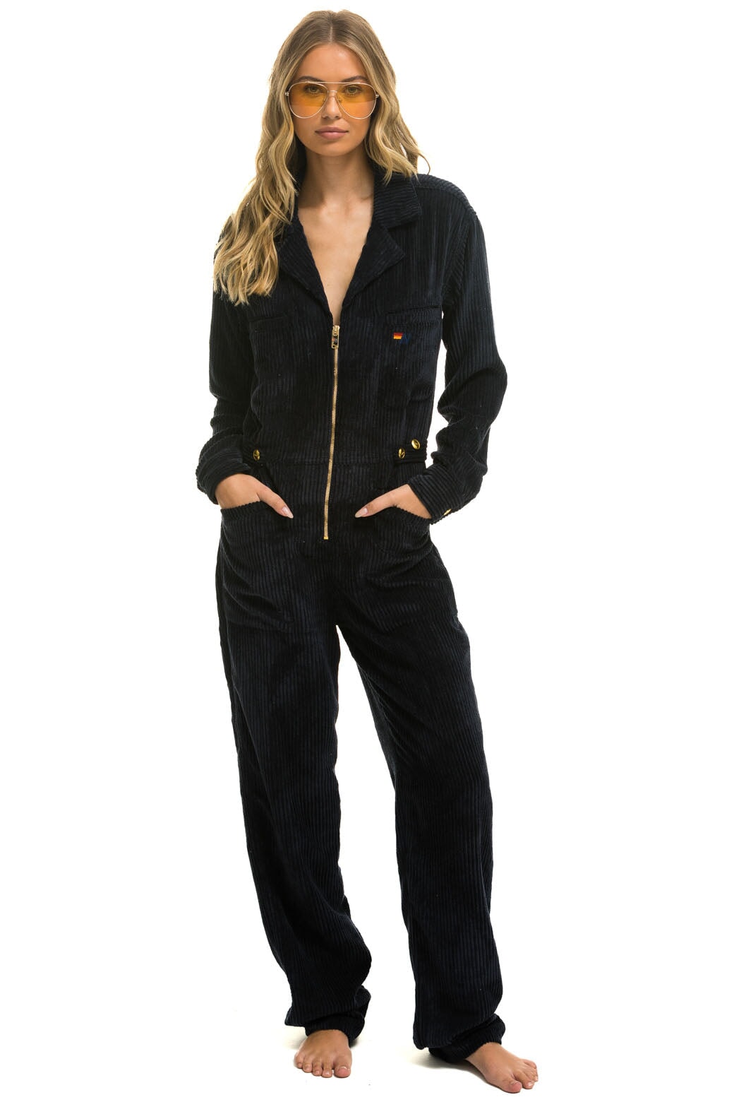 UNISEX CORDUROY FLIGHT SUIT - NAVY