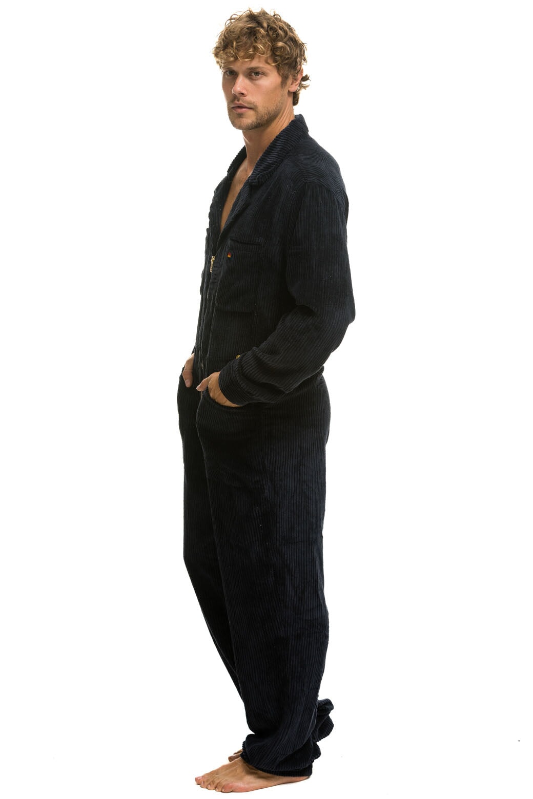 UNISEX CORDUROY FLIGHT SUIT - NAVY