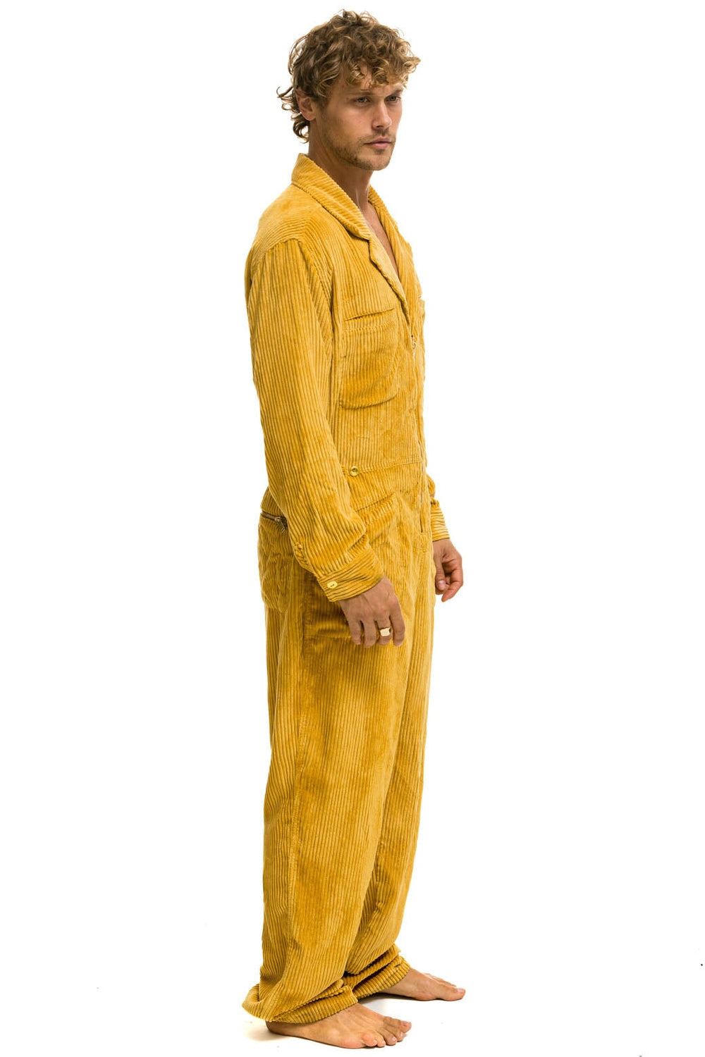 UNISEX CORDUROY FLIGHT SUIT - HONEY