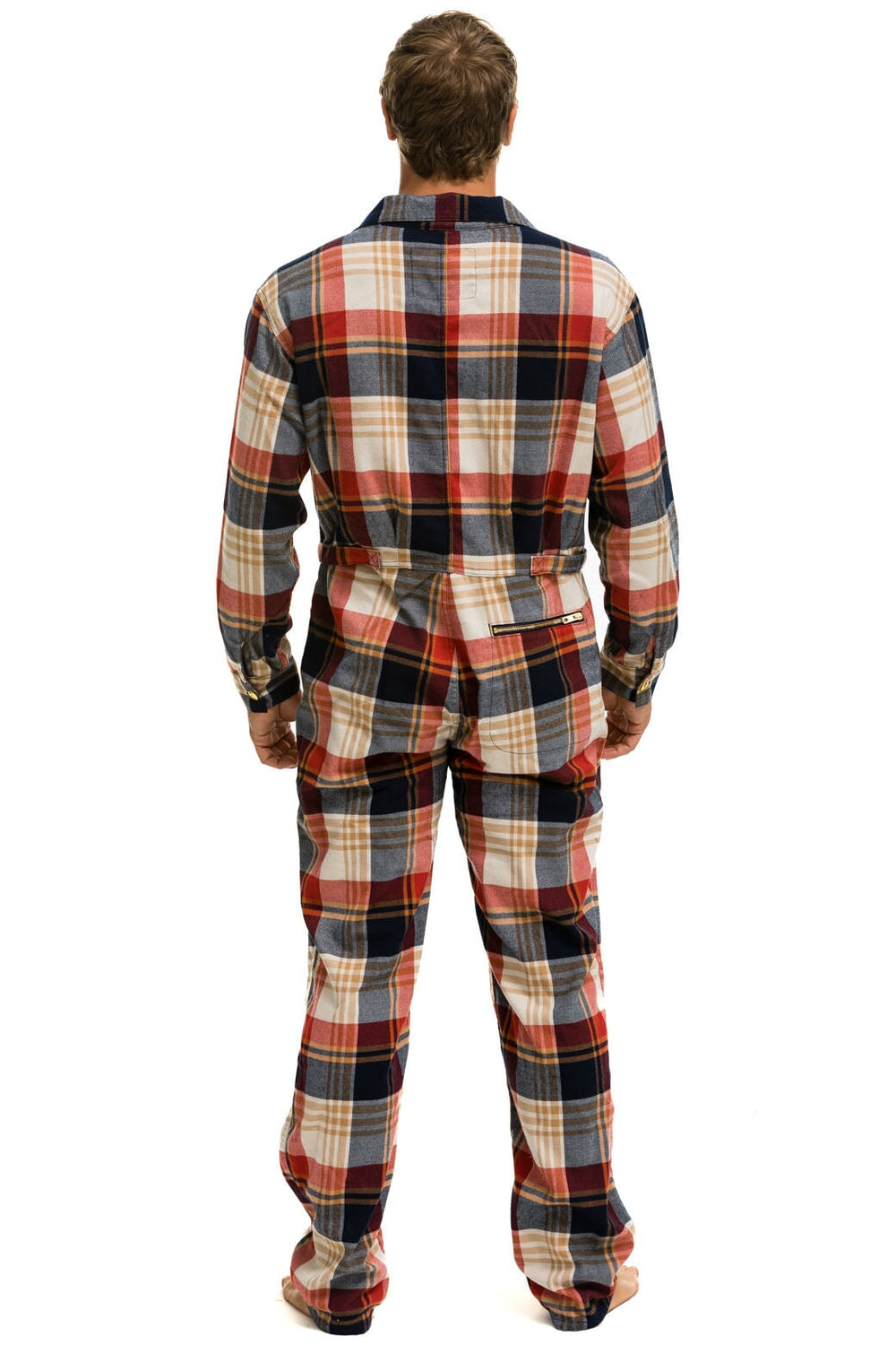 UNISEX PLAID FLIGHT SUIT - COWBOY PLAID