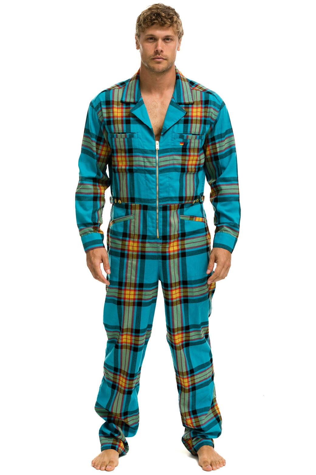 UNISEX PLAID FLIGHT SUIT - JACKSON PLAID