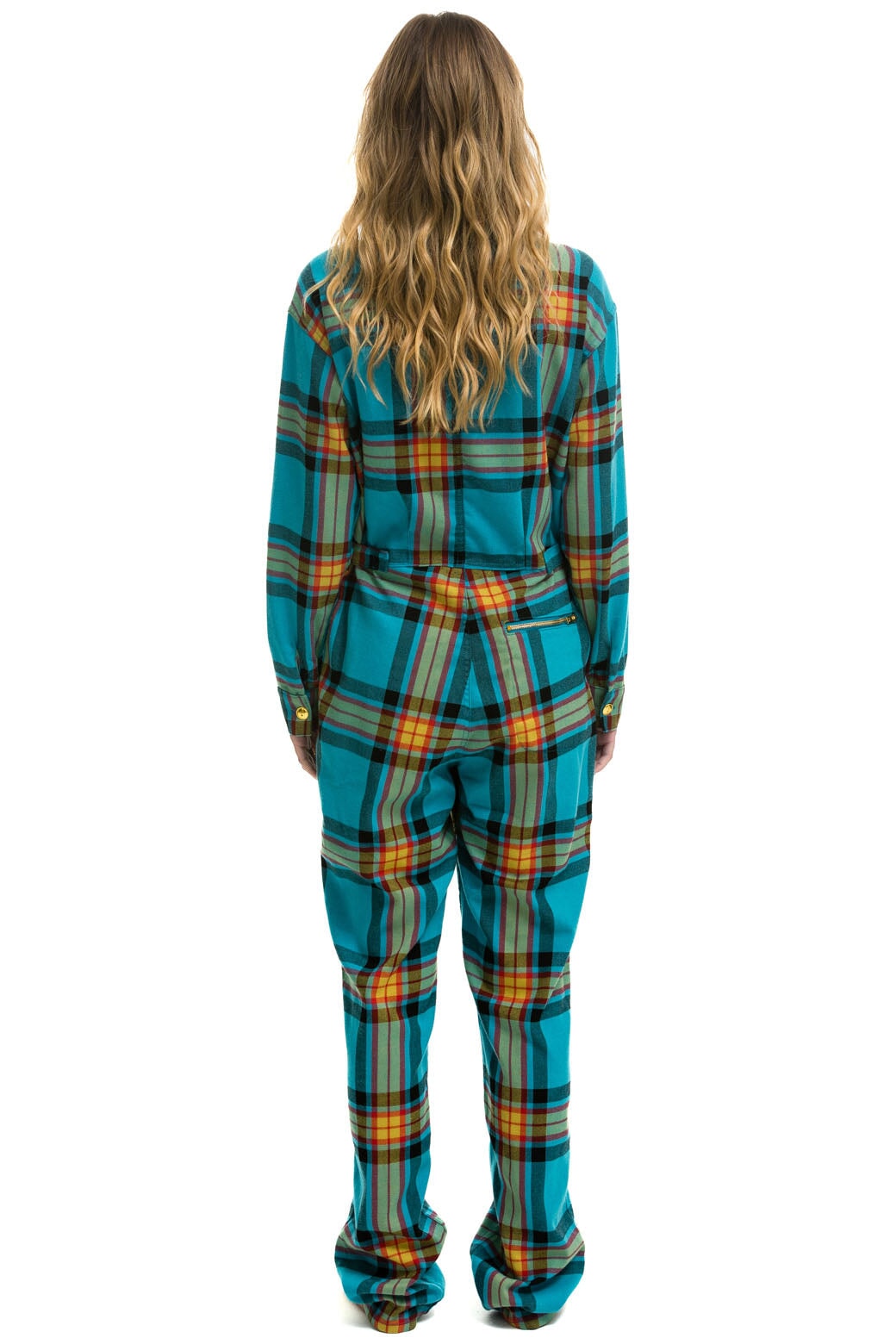 UNISEX PLAID FLIGHT SUIT - JACKSON PLAID