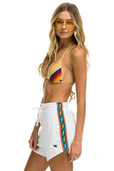 BOLT STRIPE LOUNGER SHORT - WHITE