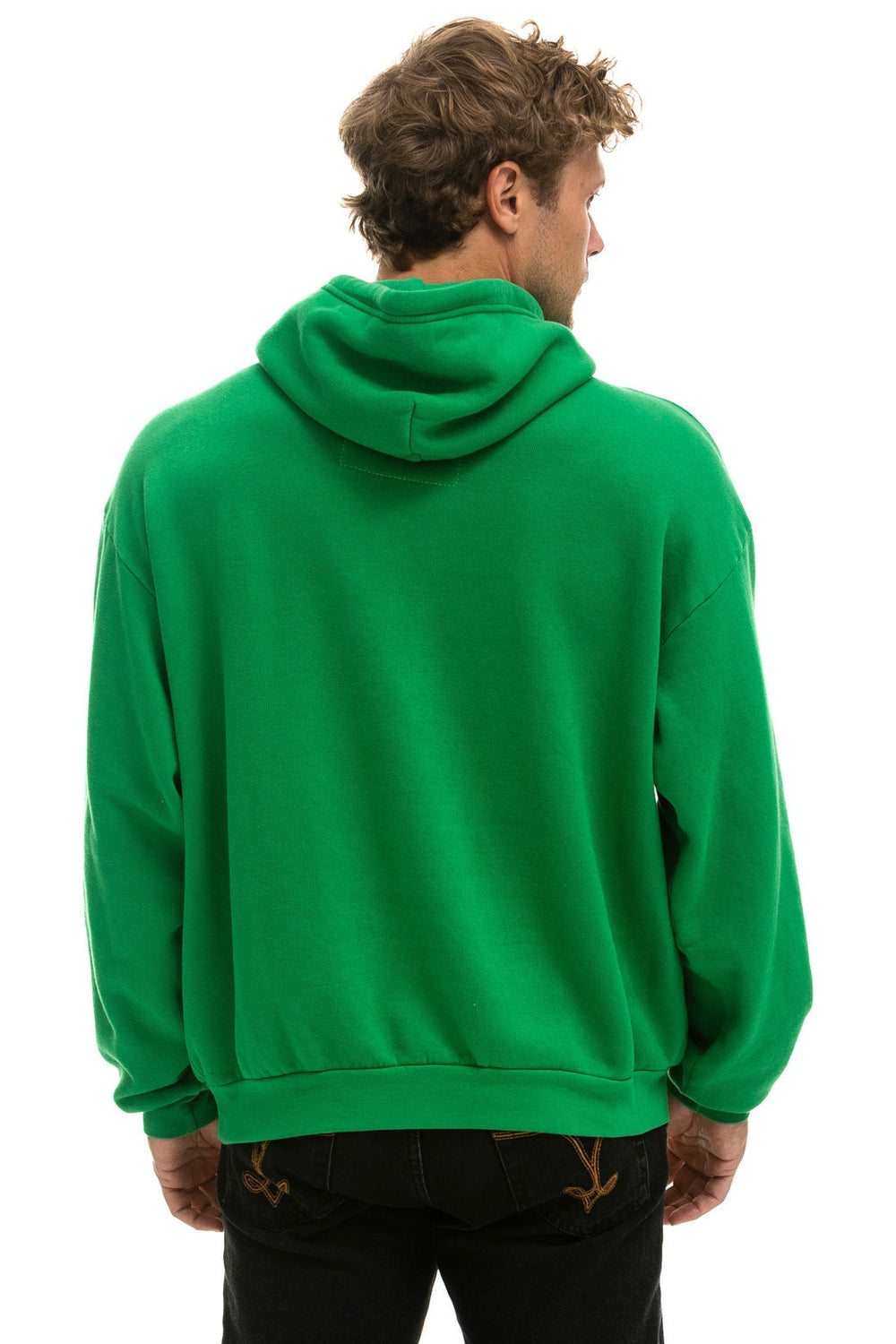 LOGO PULLOVER RELAXED HOODIE - KELLY GREEN