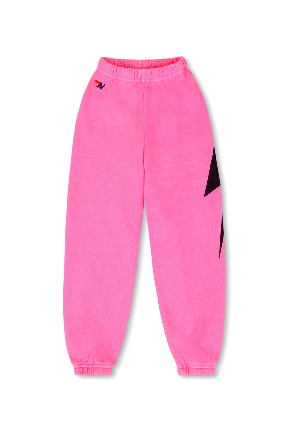 KIDS BOLT PRINT SWEATPANTS - NEON PINK