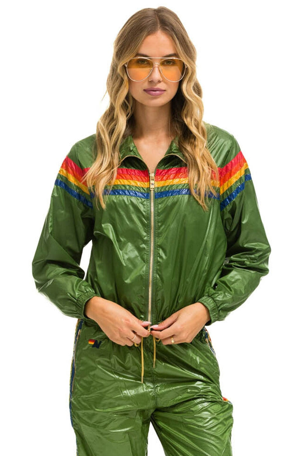 5 STRIPE - WINDBREAKER GARDEN GREEN GLOSSY