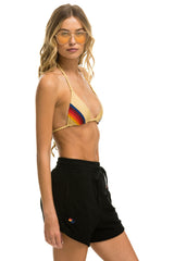 LOGO EMBROIDERY LIGHT WEIGHT LOUNGER SHORT - BLACK