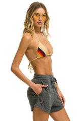 LOGO EMBROIDERY LIGHT WEIGHT LOUNGER SHORT - HEATHER