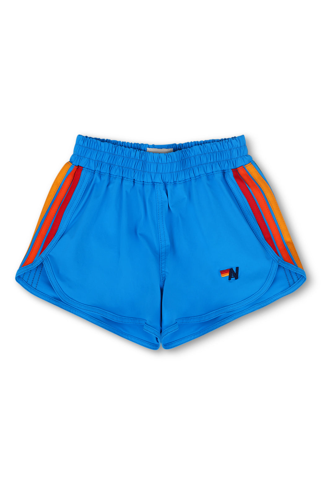 5 STRIPE KIDS FLEX JOGGER SHORT - NEON BLUE