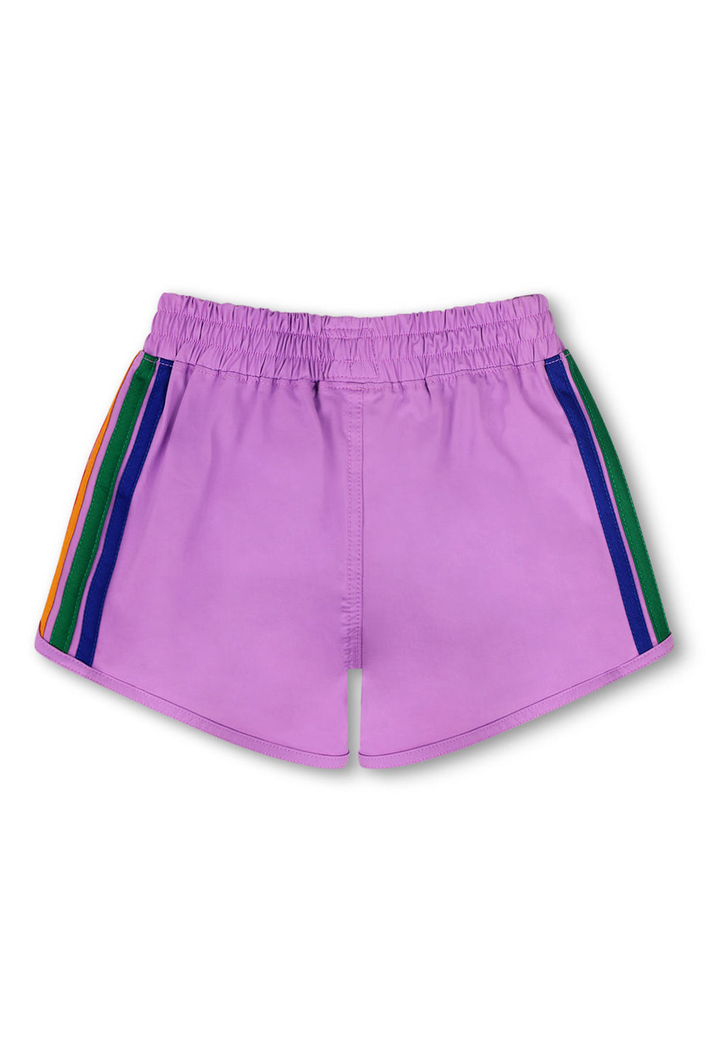 5 STRIPE KIDS FLEX JOGGER SHORT - NEON PURPLE