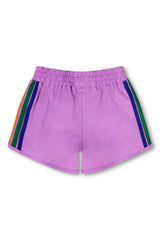 5 STRIPE KIDS FLEX JOGGER SHORT - NEON PURPLE