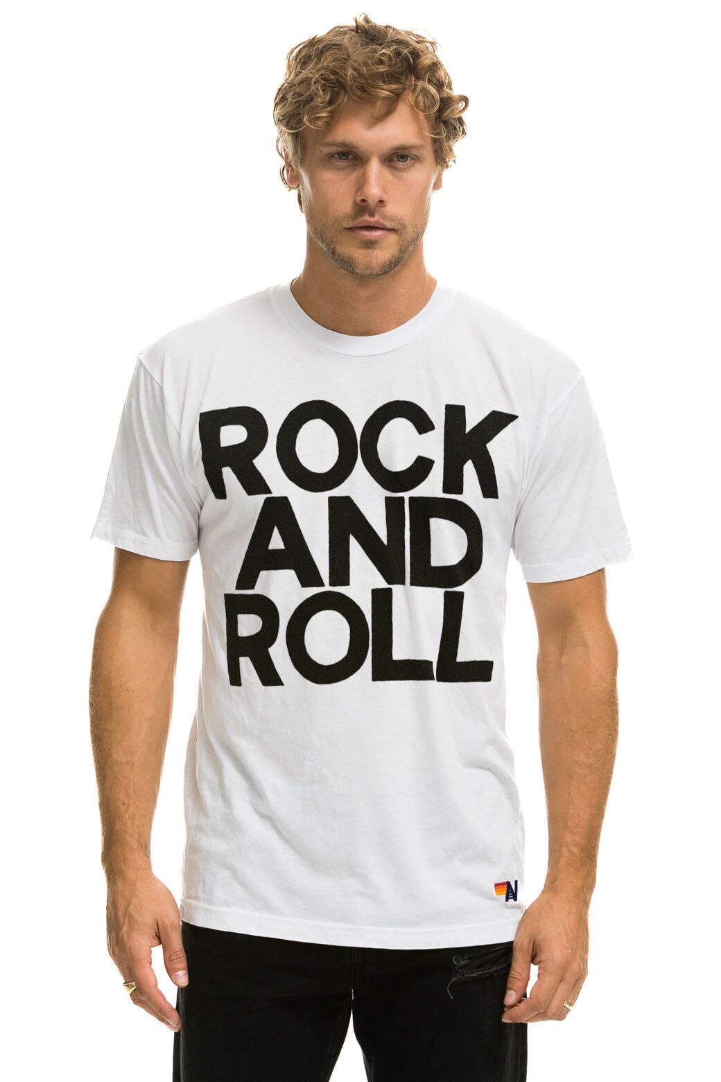ROCK AND ROLL TEE - WHITE