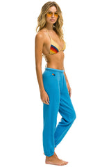 5 STRIPE SWEATPANTS - OCEAN // NEON PINK // YELLOW