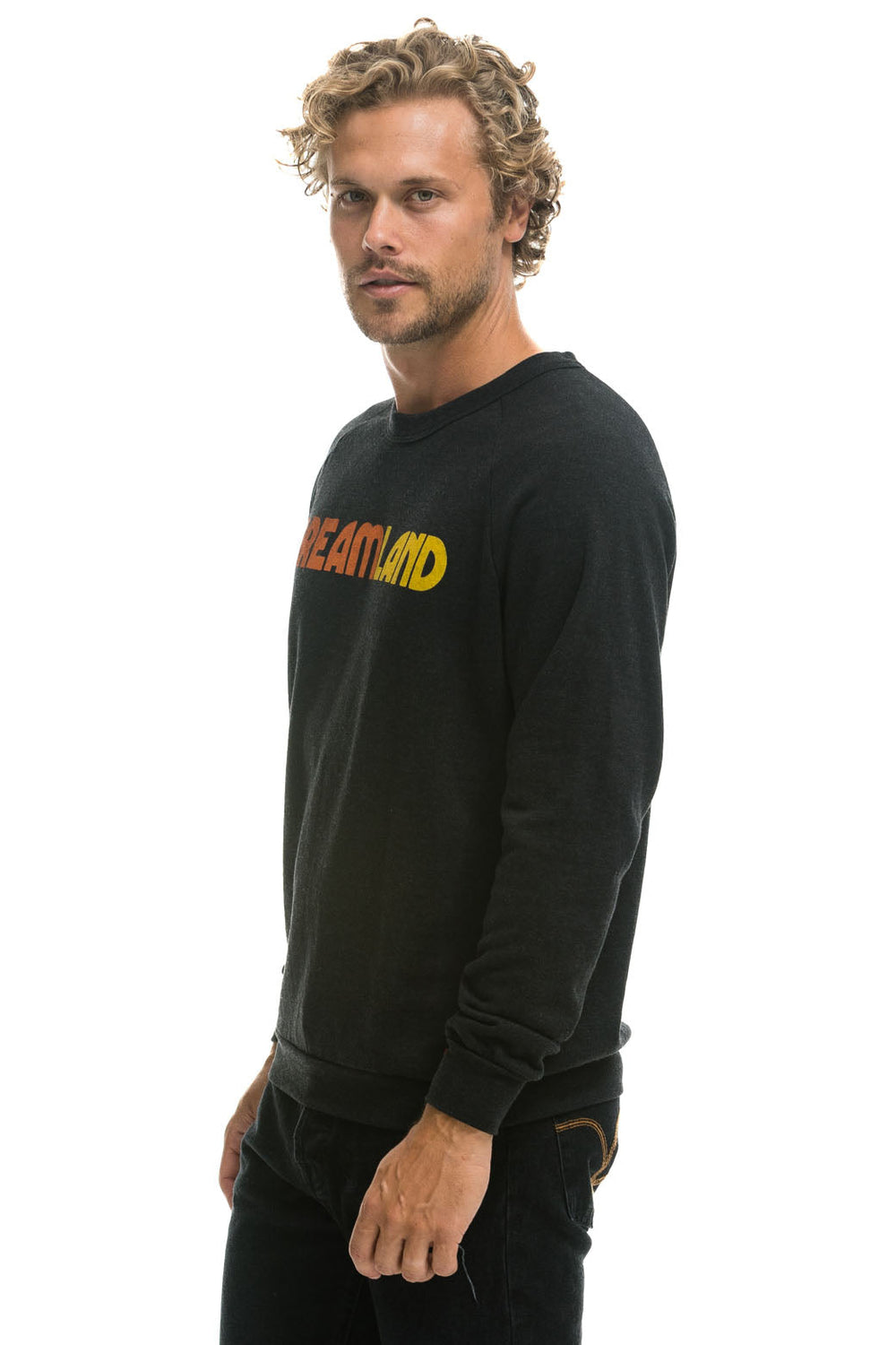 DREAMLAND LOGO CREW SWEATSHIRT - BLACK