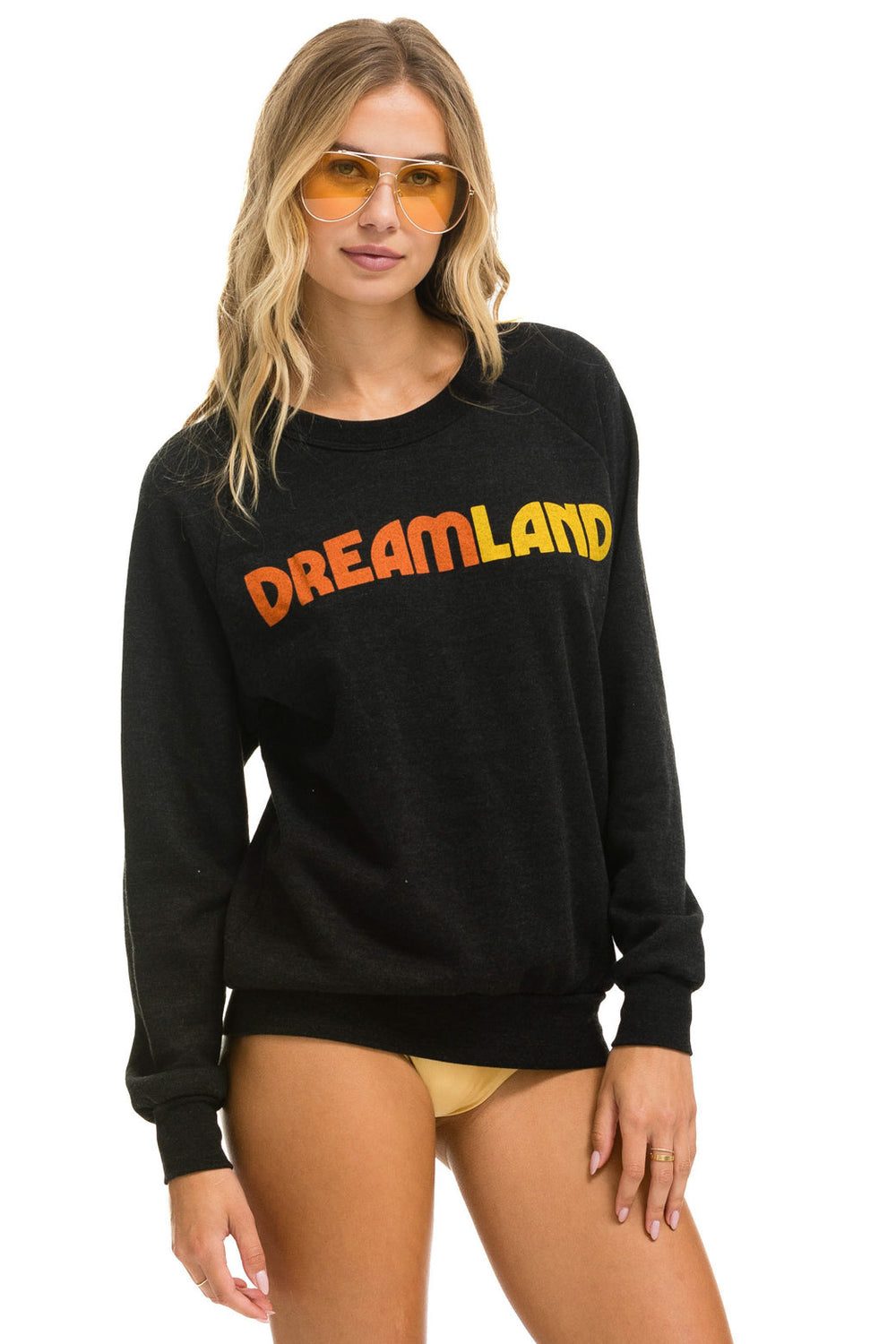 DREAMLAND LOGO CREW SWEATSHIRT - BLACK