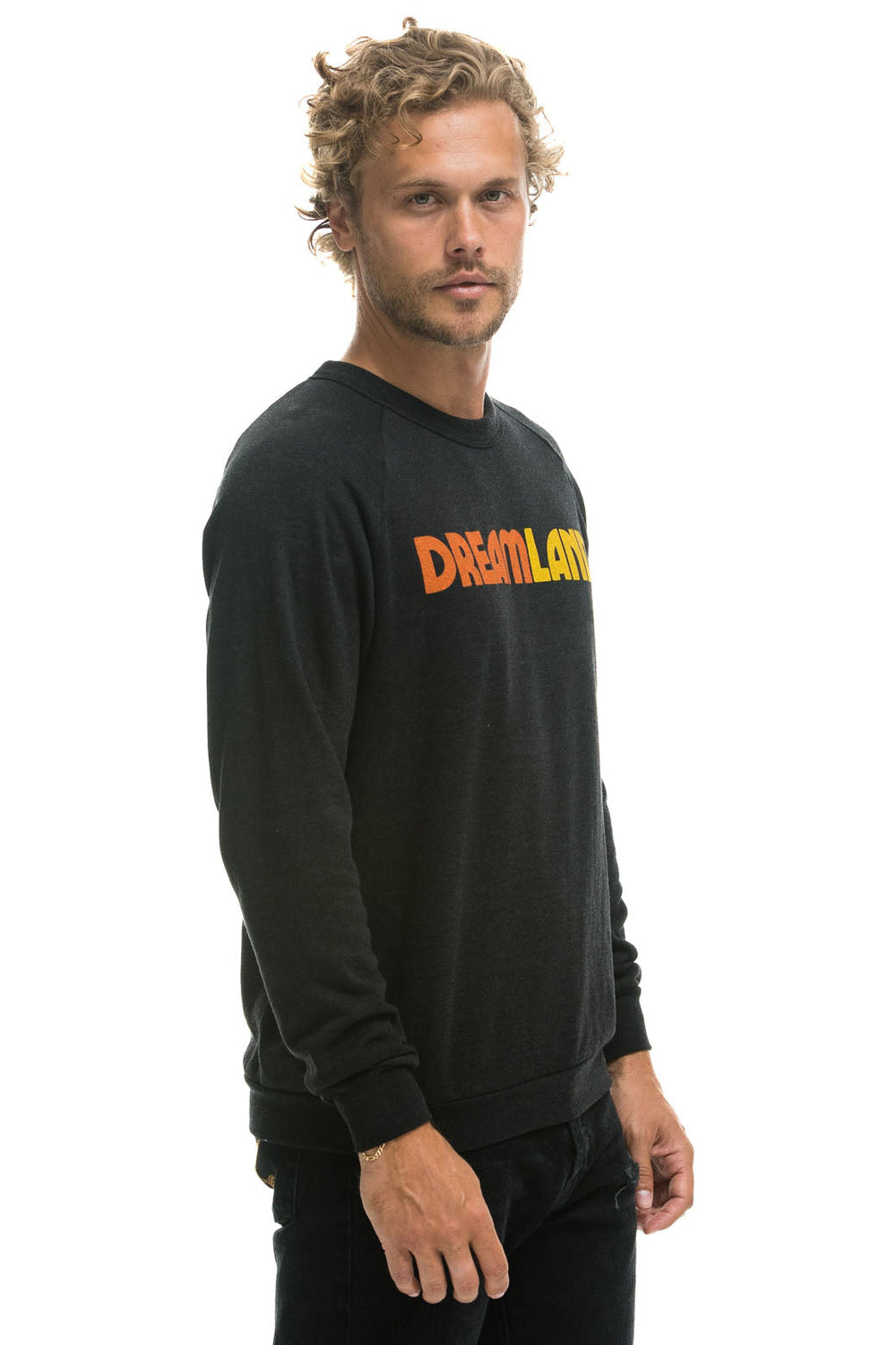 DREAMLAND LOGO CREW SWEATSHIRT - BLACK