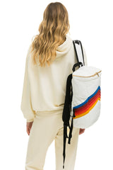 PEAK PUFFER BACKPACK - WHITE GLOSSY