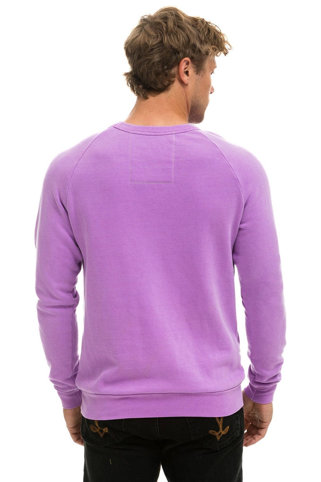 BOLT CREW SWEATSHIRT - NEON PURPLE // NEON PINK