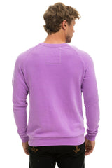 BOLT CREW SWEATSHIRT - NEON PURPLE // NEON PINK