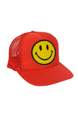KID'S SMILEY VINTAGE FOAM TRUCKER HAT