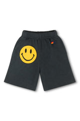 SMILEY KIDS SWEATSHORTS - CHARCOAL