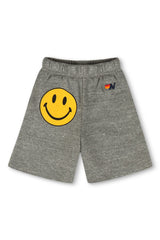 SMILEY KIDS SWEATSHORTS - HEATHER GREY
