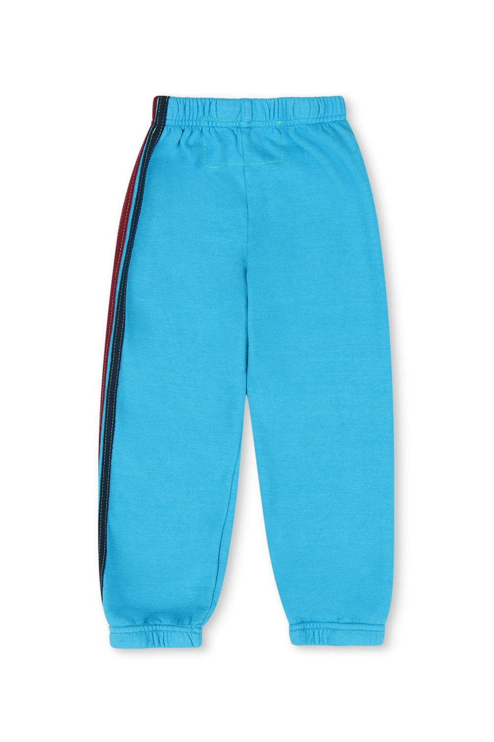 KID'S 5 STRIPE SWEATPANTS - NEON BLUE