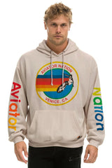 AVIATOR NATION RELAXED PULLOVER HOODIE - SAND