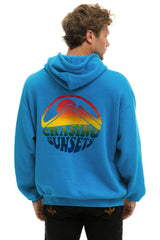 UNDER CANVAS RELAXED PULLOVER HOODIE - COBALT