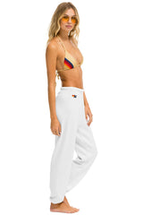 HEART STITCH 4 SWEATPANTS - WHITE