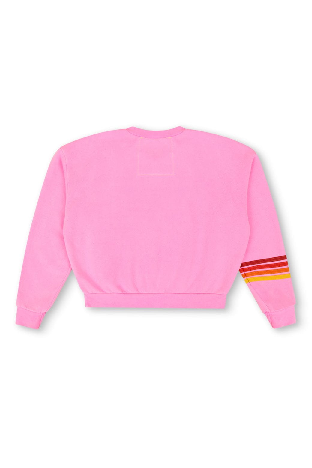 UNIVERSITY OF TEXAS RUGBY STITCH CREW SWEATSHIRT RELAXED - NEON PINK