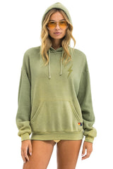 BOLT STITCH 2 RELAXED PULLOVER HOODIE - FADED ARMY
