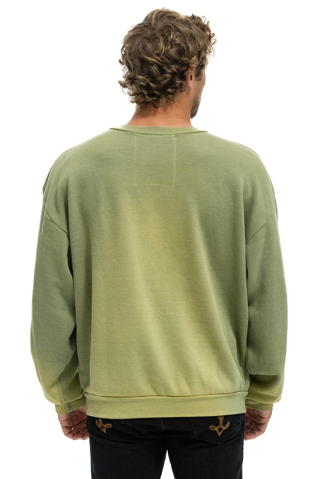 ESSENTIAL RELAXED CREW SWEATSHIRT - FADED ARMY