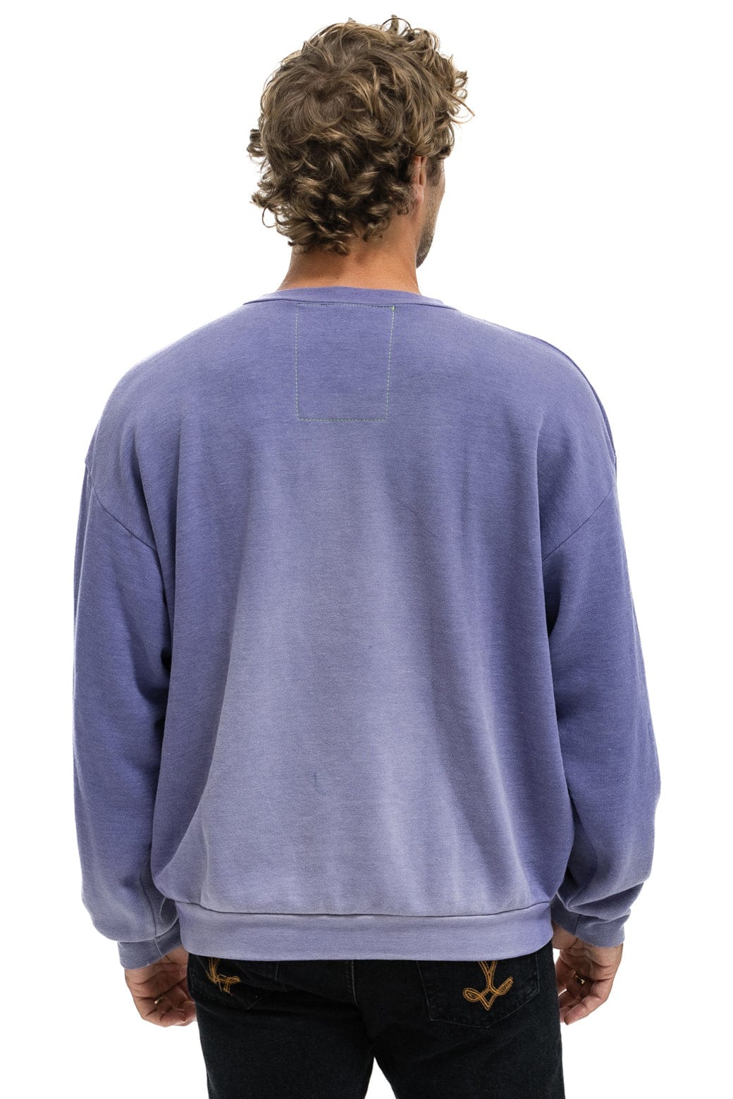 ESSENTIAL RELAXED CREW SWEATSHIRT - FADED GRAPE