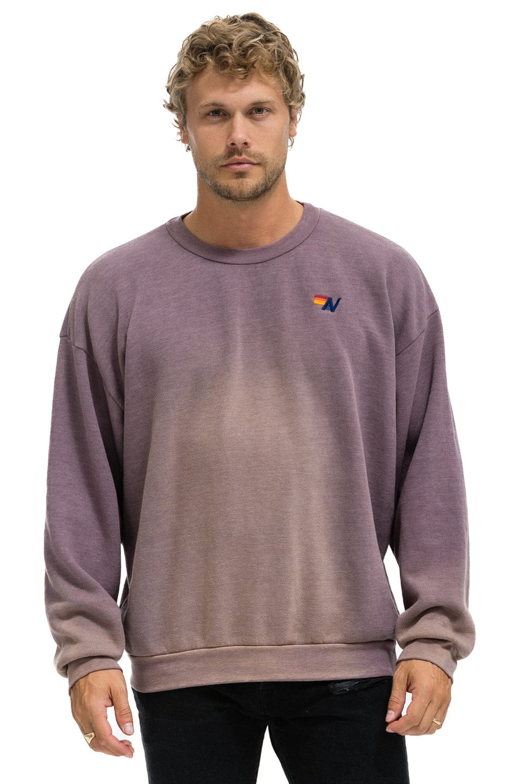 ESSENTIAL RELAXED CREW SWEATSHIRT - FADED MOCHA