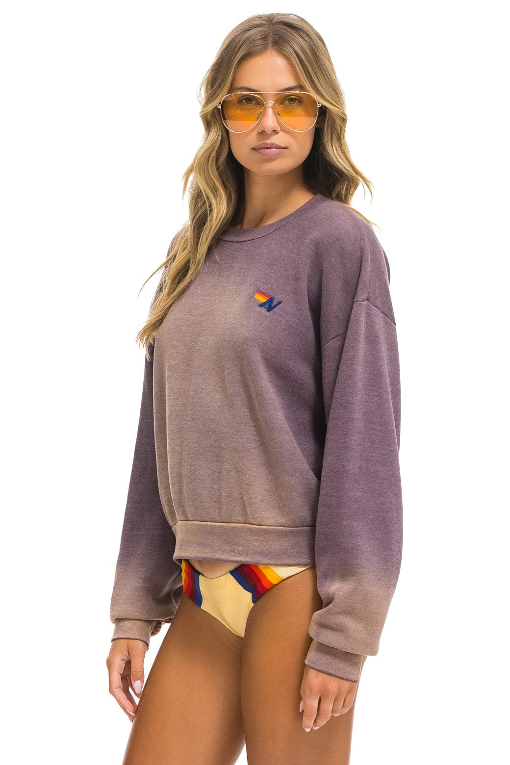 ESSENTIAL RELAXED CREW SWEATSHIRT - FADED MOCHA