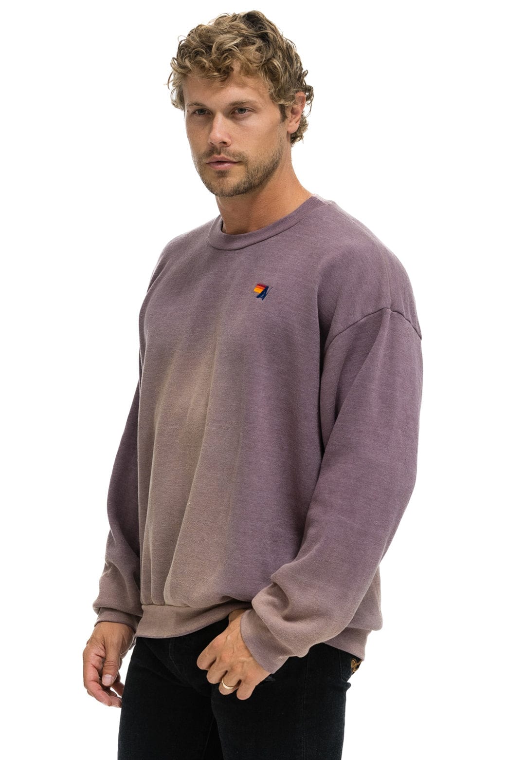 ESSENTIAL RELAXED CREW SWEATSHIRT - FADED MOCHA