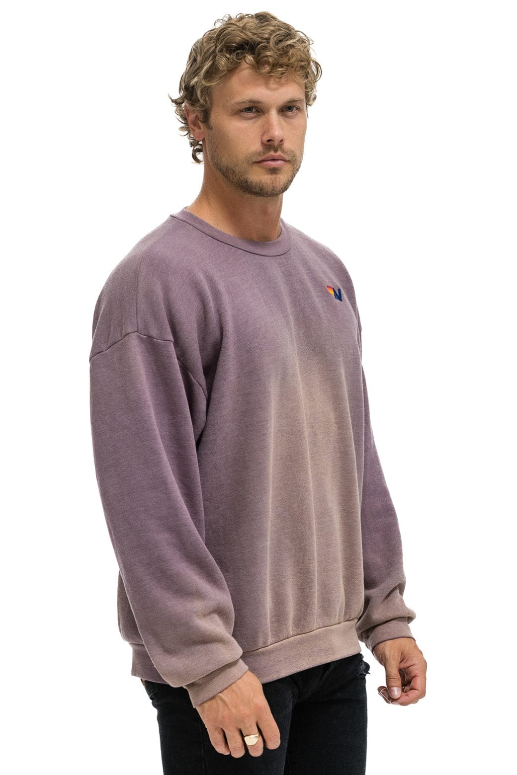 ESSENTIAL RELAXED CREW SWEATSHIRT - FADED MOCHA